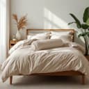 Bộ Chăn Ga Gối 5 món Cotton Satin Màu Trơn 9