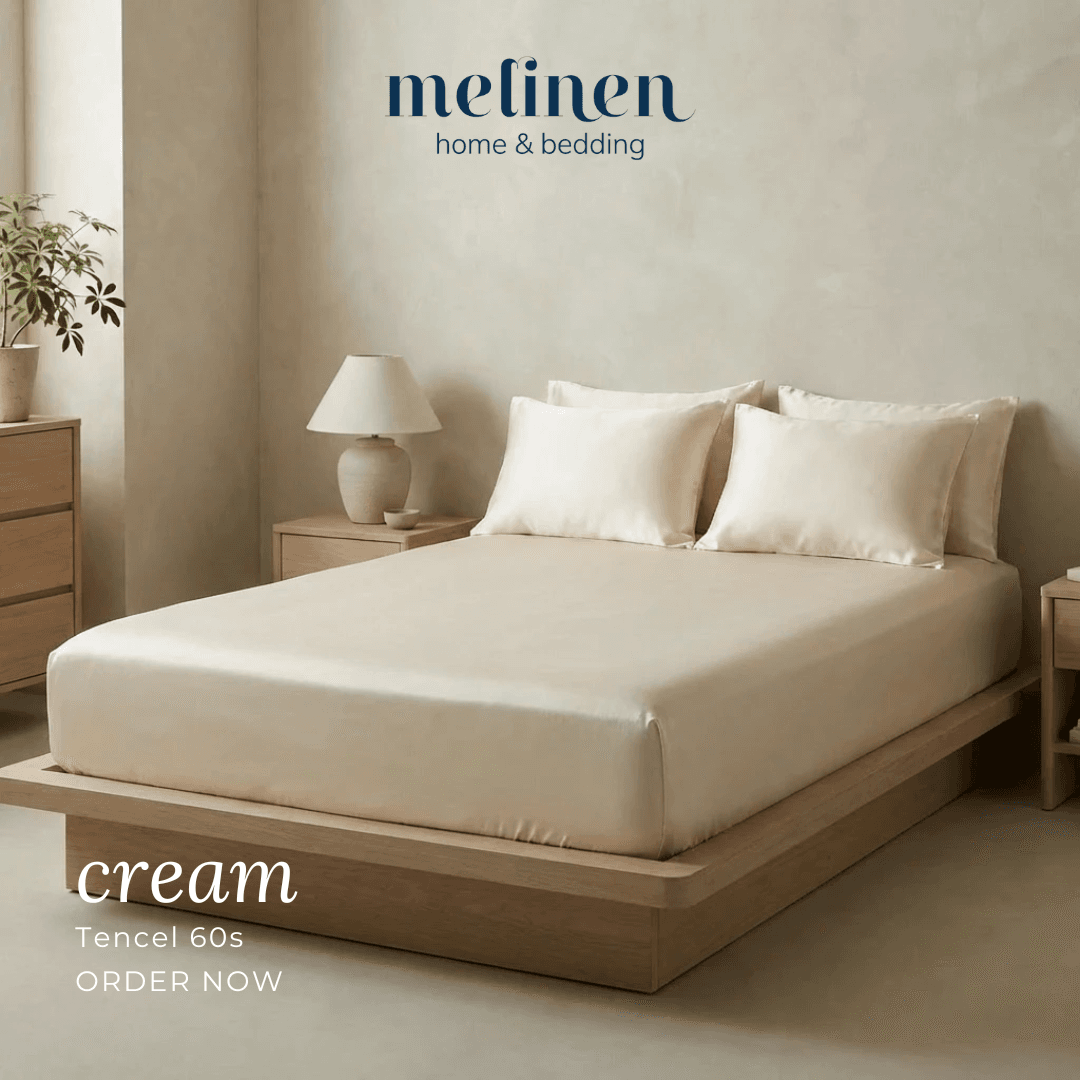 Bộ Ga Gối 3 món Lụa Tencel 60s Màu Trơn