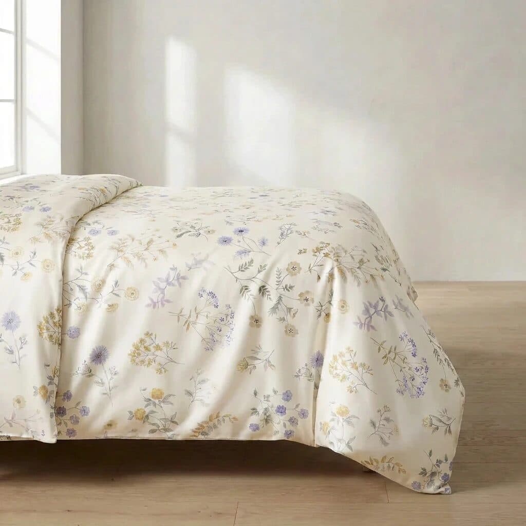 Vỏ Chăn Lụa Tencel 60s Hoạ Tiết