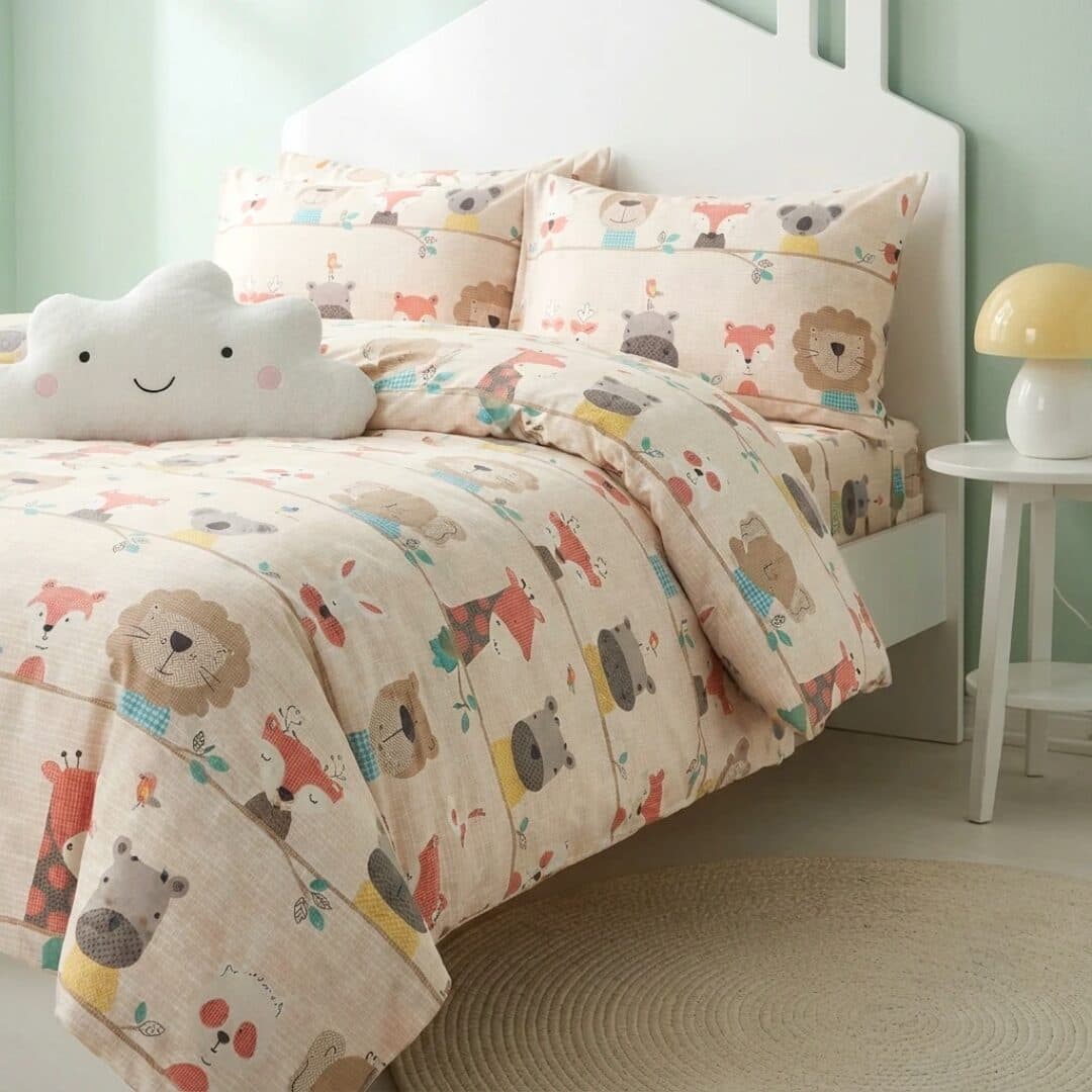 Bộ Chăn Ga Gối 5 Món Lụa Tencel 60s Safari