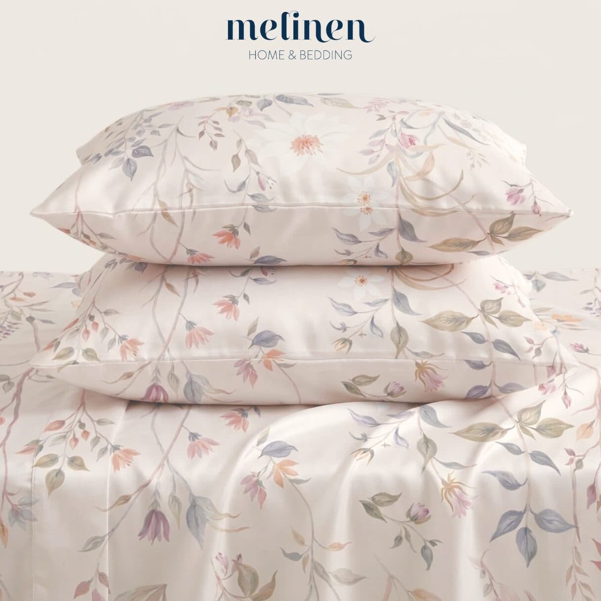 Bộ Ga Gối 3 Món Lụa Tencel 60s Spring
