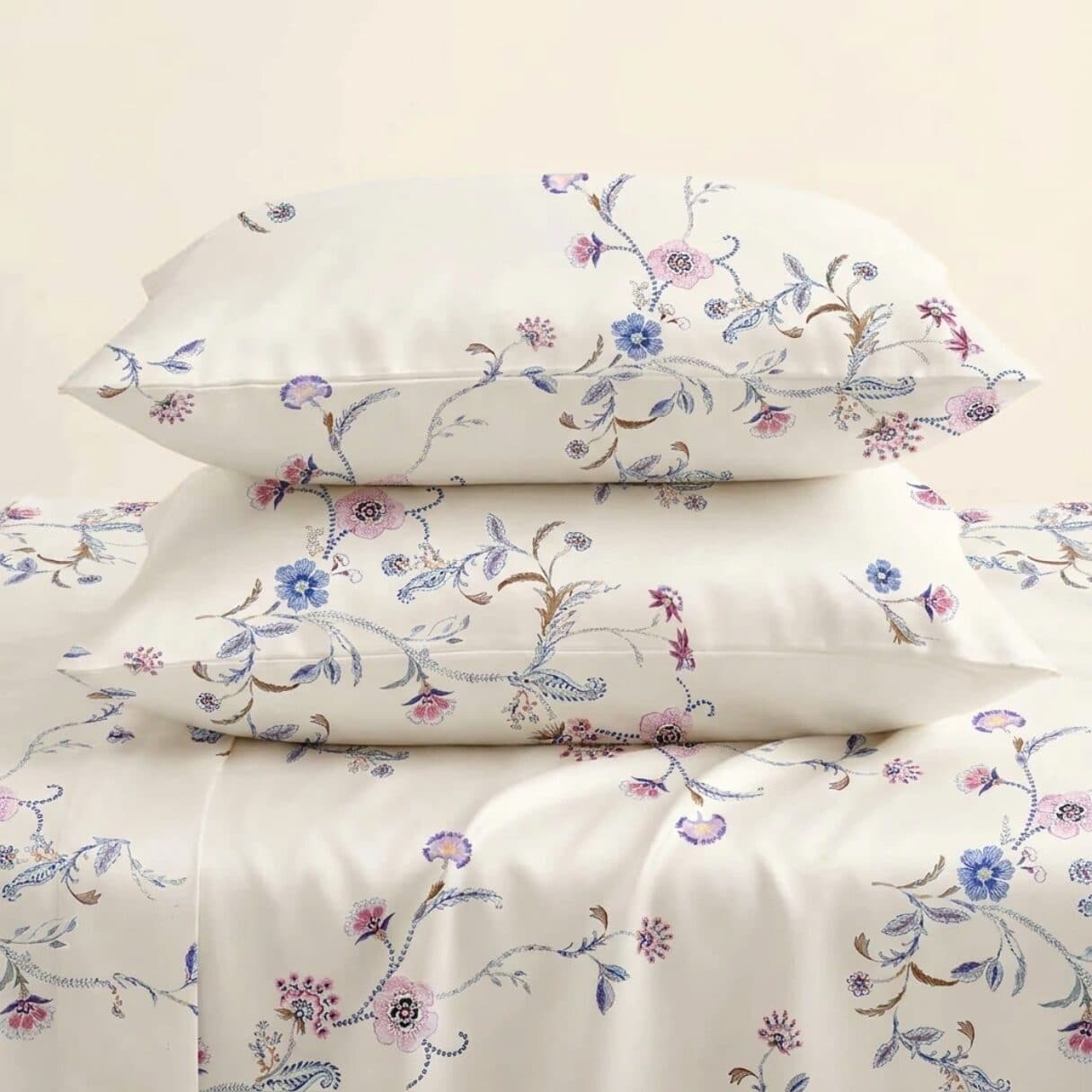 Bộ Ga Gối 3 Món Lụa Tencel 60s Tiny Hoa Nhí