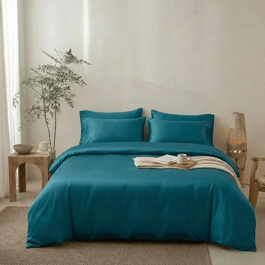 Vỏ Chăn Lụa Tencel 60s Màu Trơn