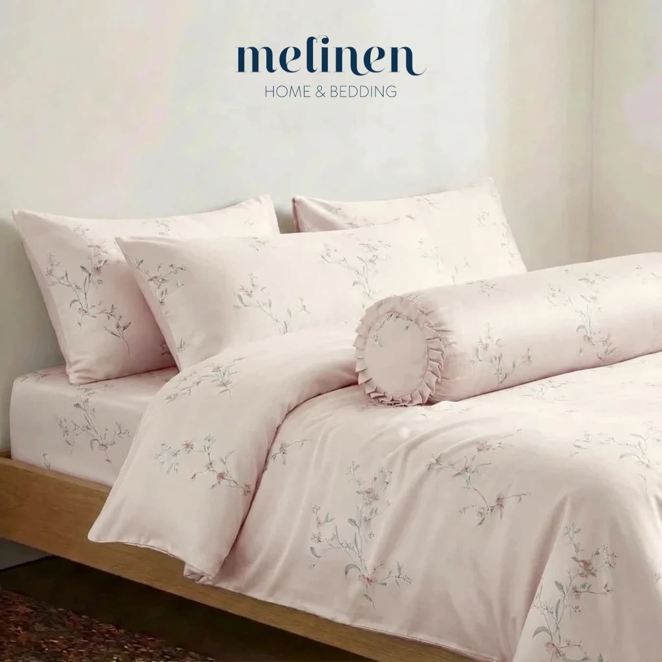 Bộ Chăn Ga Gối 5 Món Lụa Tencel 60s Yen