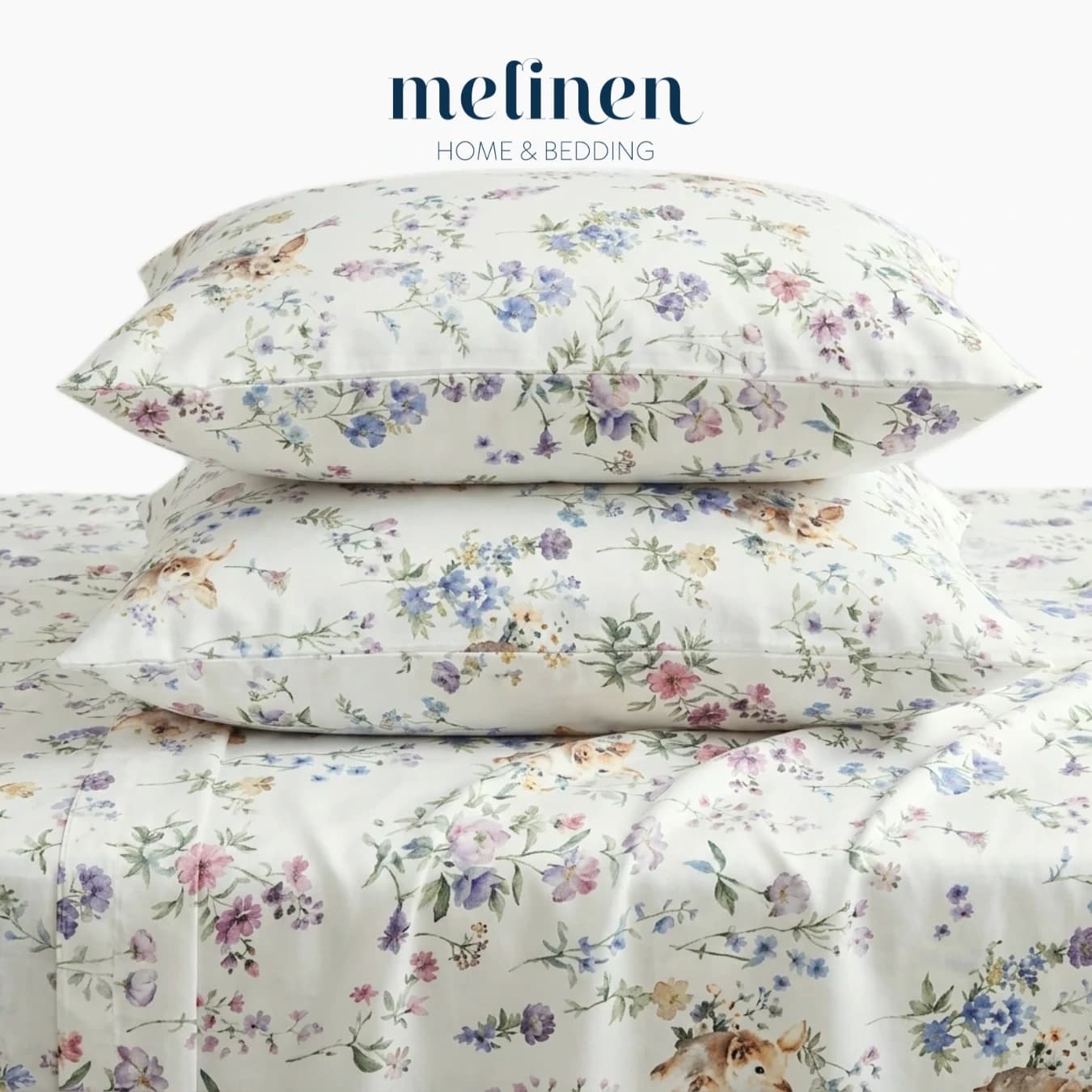Bộ Ga Gối 3 Món Lụa Tencel 60s Eden Vườn Địa Đàng