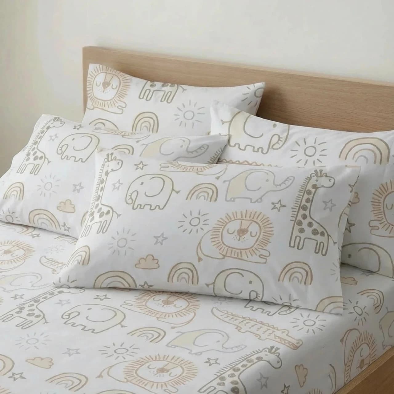 Bộ Ga Gối 3 Món Lụa Tencel 60s Zoo Sở Thú