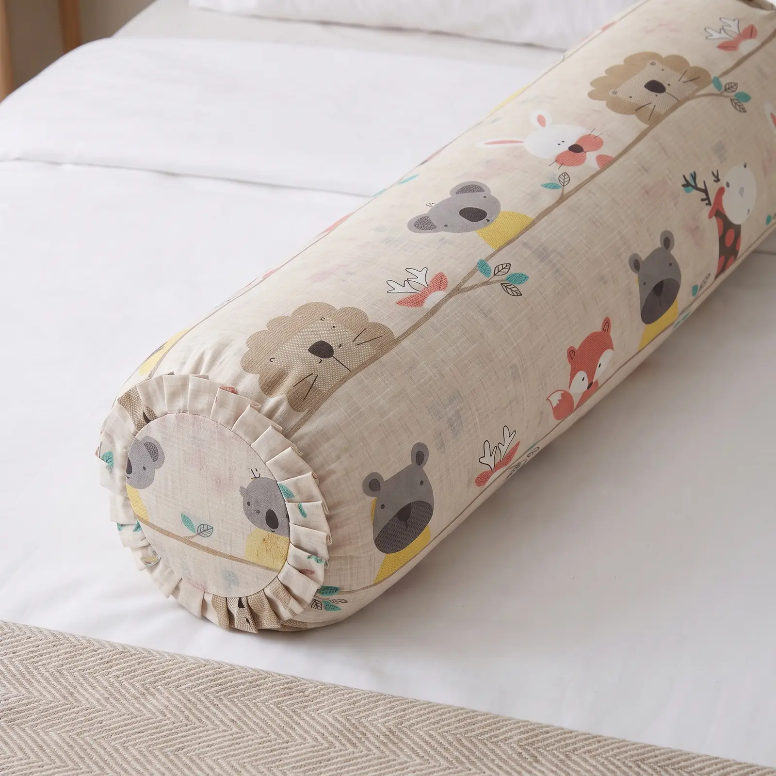Vỏ Gối Ôm Lụa Tencel 60s Họa Tiết Safari 70x100 Có Bèo