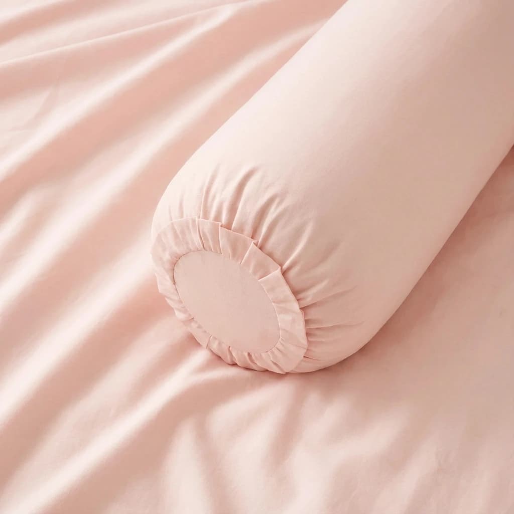 Vỏ Gối Ôm Cotton Satin Màu Trơn
