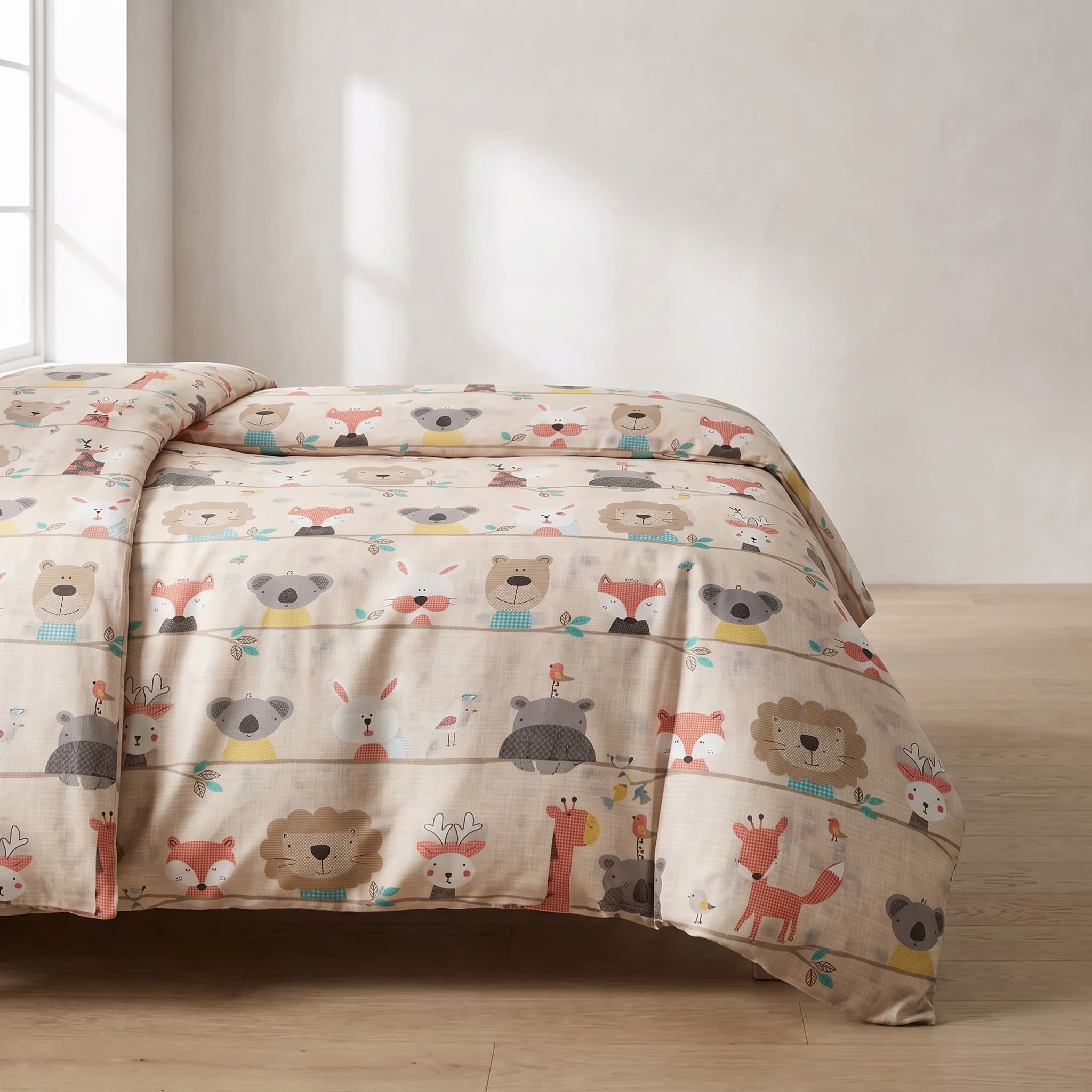 Chăn Chần Gòn Microfiber Lụa Tencel Họa Tiết Safari