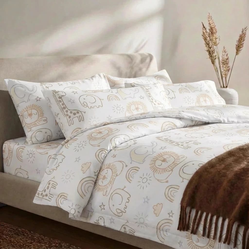 Vỏ Chăn Lụa Tencel 60s Zoo Sở Thú